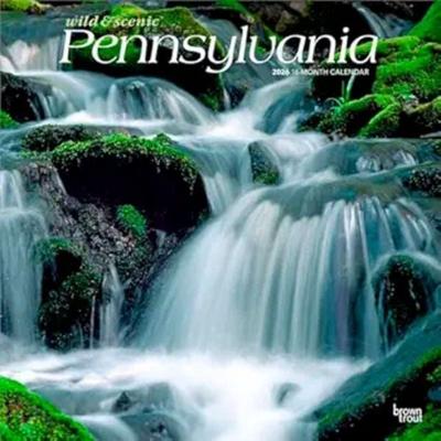 Pennsylvania Wild & Scenic 2026 12 X 24 Inch (Hanging) Monthly Square Wall Calendar Plastic-Free