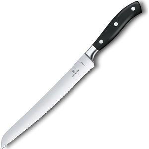 Victorinox Brotmesser Grand Maitre 7.7433.23G, in Geschenkbox, 23 cm Edelstahlklinge mit Wellenschliff und Kunststoffgriff