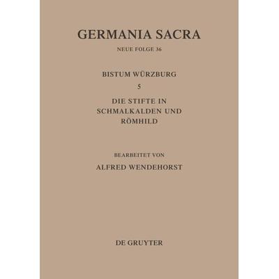 Die Bistümer der Kirchenprovinz Mainz: Das Bistum Würzburg 5: Die Stifte in Schmalkalden und Römhild, Gebundene Ausgabe von Helmut Flachenecker,Alfred