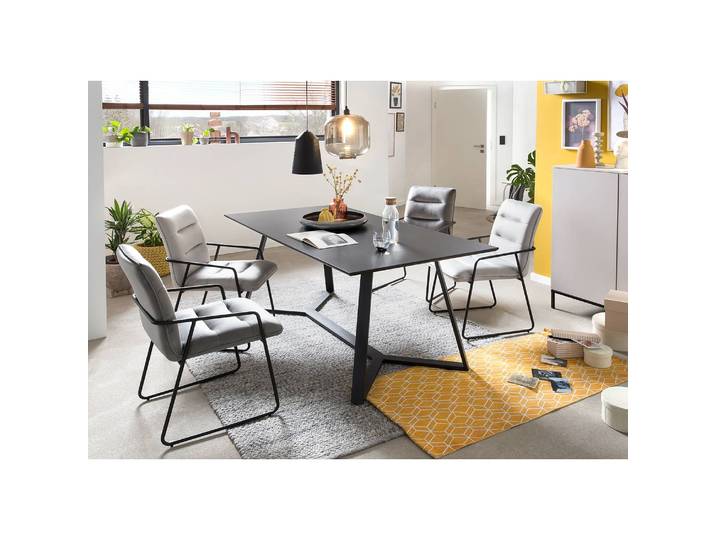 Esstisch Terry 180 x 75 x 90cm Schwarz