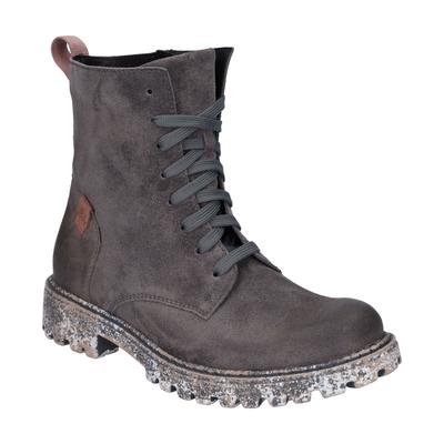 Stiefelette JOSEF SEIBEL "Marta 02, asphalt-kombi", Damen, Gr. 37, grau (asphalt, kombi), Obermaterial: 100% Rindsleder Leather cow., Schuhe Stiefelette
