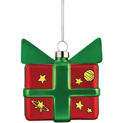 Weihnachtsanhänger Geschenk Cobosmico Alessi rot/grün mehrfarbig, Designer Massimo Giacon, Marcello Jori, 6x9.5x7.5 cm