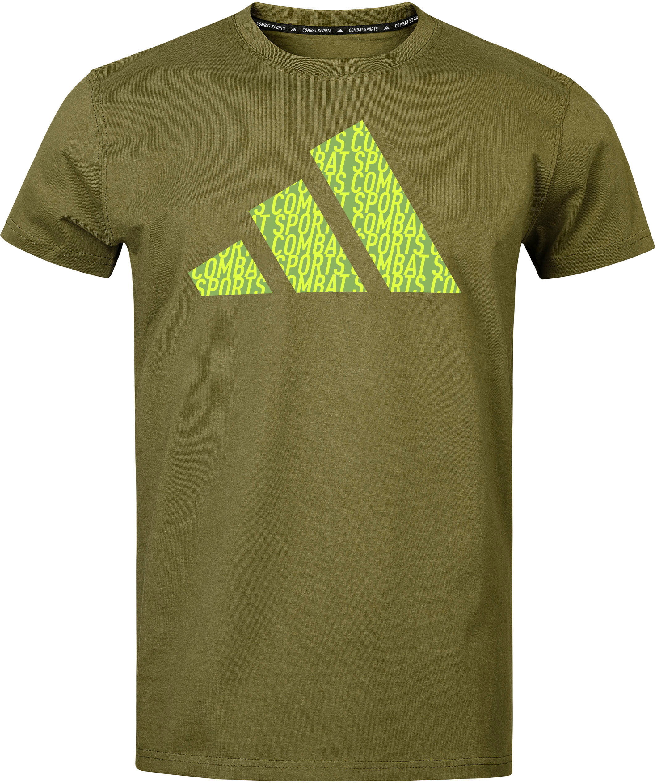 T-Shirt ADIDAS PERFORMANCE "Perfo Script Graphic Tee" Gr. S, grün, Shirts, Herren, S, Obermaterial: 100% Baumwolle, T-Shirt grün S