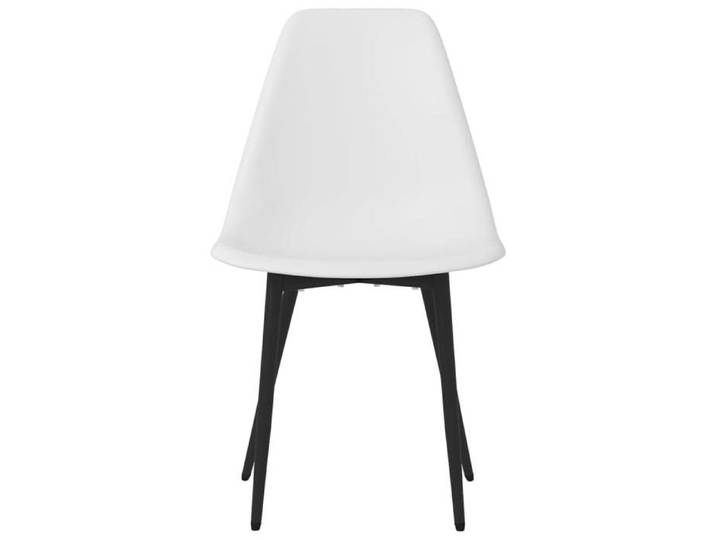 Chaises cuisine(2 pcs) - Blanc - Chaises à manger - 2 personnes - blanc PP 46x52x84 cm F2781