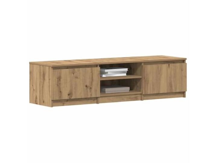 HEFZGDB TV-Schrank Artisan-Eiche 140x40x36 cm Holzwerkstoff mit robuster Oberplatte und reichlich Stauraum für Multimedia-Geräte, praktisches Design, langlebiges Möbelstück