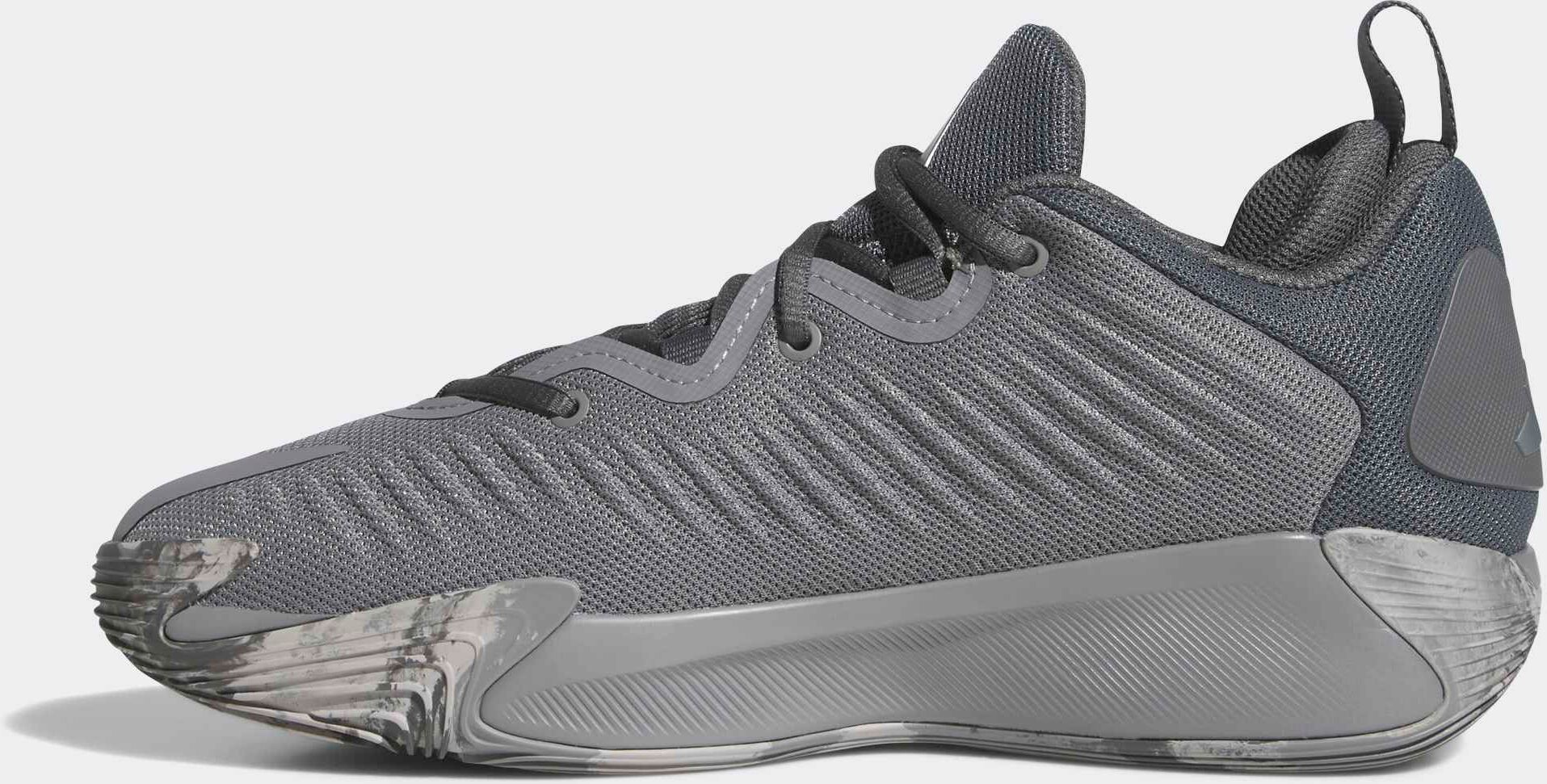 Basketballschuh ADIDAS PERFORMANCE "ADIDAS INITIATION", Gr. 41, grau (grau three, grau five, grau two), Textil, Schuhe Basketballschuh grau three, grau five, grau two 41
