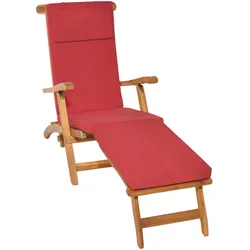 DECKCHAIRAUFLAGE Loftlux DC 175/45/5 cm Rot