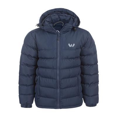 Outdoorjacke WHISTLER "Carseno Jr.", Kinder, Gr. 140, blau (dunkelblau), 100% Polyester, kariert, normal, ohne Ausschnitt, Jacken Outdoorjacke, mit wasserabweisender Eigenschaft