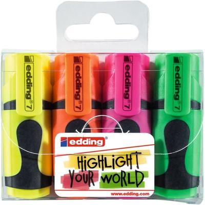 edding Textmarker mini highlighter, 1-3mm, 4er Set