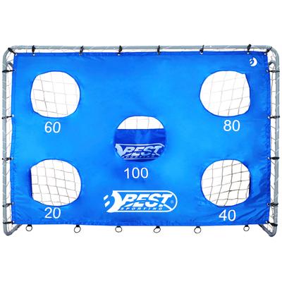 Fußballtor BEST SPORTING "Mit Torwand 5 Schusslöcher", blau, Sport-Tore, Kinder, B/H/L: 240cm x 170cm x 85cm, Polyester Stahl, Polyester, Stahl, 240 x 170 cm, B:240cm H:170cm L:85cm