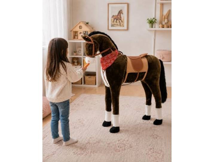 Sweety Toys 11525 Stehpferd Plüschpferd Reittier 110 cm