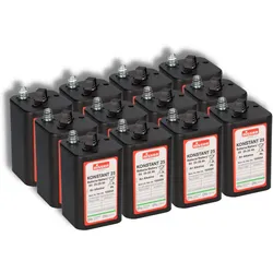 12x Nissen Konstant 25 4R25 Batterie 6V 25–28Ah – passend für Warnleuchten, Baken & Verkehrssicherung