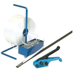 Banholzer & Wenz, Verpackungsmaterial, Umreif.Komplettsystem Polyesterband 25mm verl.