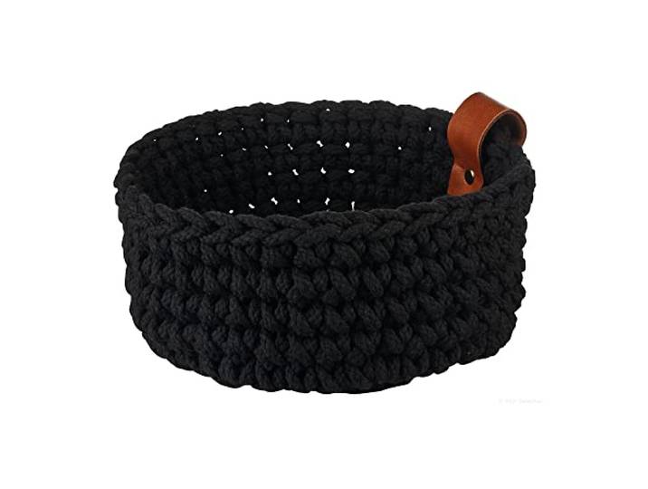 ASA Häkelkorb Diverse Baumwolle Schwarz M, Größe: 20cm x 9,5cm, 37891065