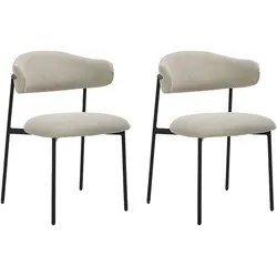 byLIVING Stuhl JERSEY, Breite 58 cm, taupe