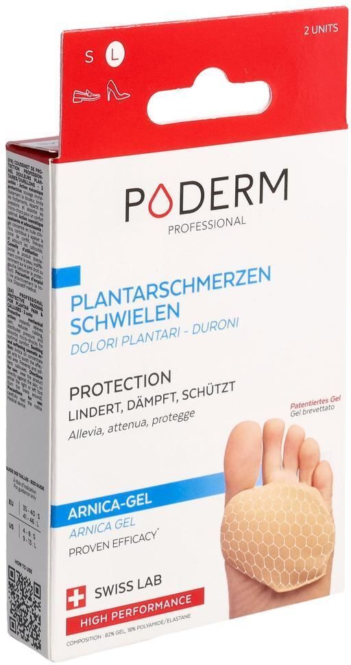 Poderm Prof Schutzpolst L Fusssohlen/Schwie 2 Stk St Bandage(s)