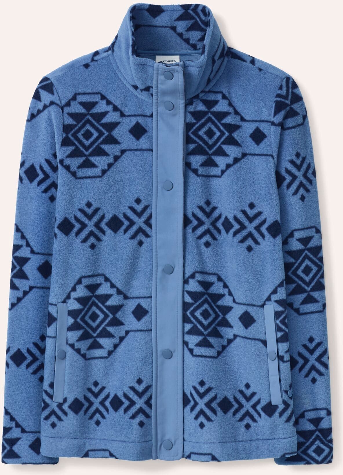 Walbusch Freizeitjacke Thermo-Fleece, #normale Größen, Farbe Blau, 44, kuschelig weich angenehm wärmend Damen