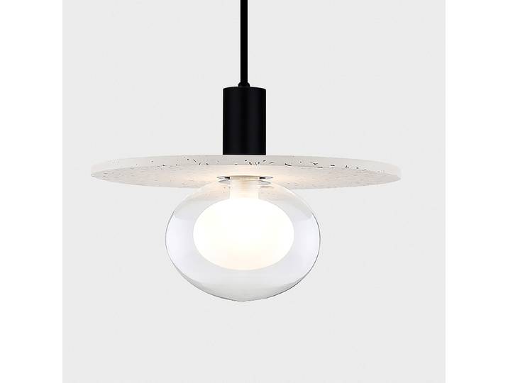 Suspension Vrahos Ø 30cm Beige/Beige céramique / verre opale / aluminium LED G9