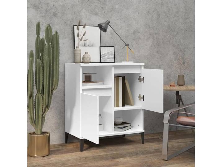 MGH - TOP Buffet de rangement - Cabinet/Commode Bois - Blanc 60x35x70 cm - Bois d'ingénierie LV1963