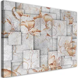 WANDBILD lilien blumen 3d hintergrund