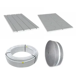 Fußbodenheizungs-Set mit 30mm EPS alukaschierter Dämmplatte (Ausführung: 14.0 m2)