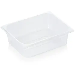 6x GN Behälter 1/2 GN 84, 100 mm, mit Skalierung, Polypropylene