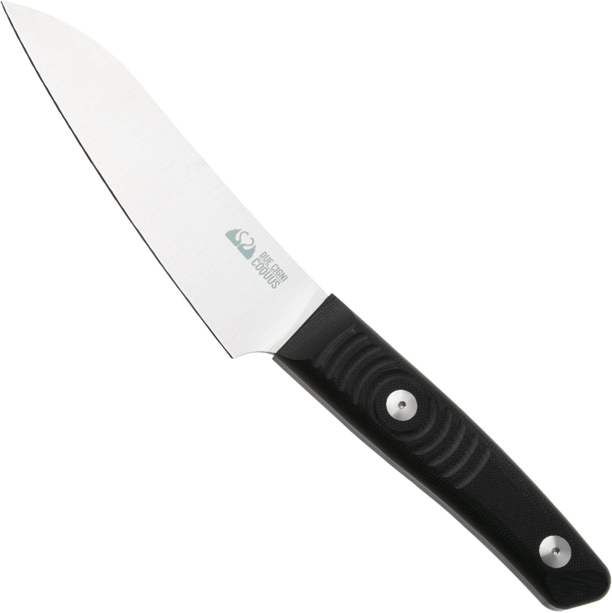 Nóż uniwersalny Due Cigni Coquus Home 2C2101G10 czarne G10, 14 cm