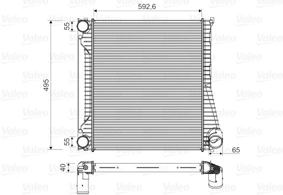Valeo Ladeluftkühler 818346 Für Land Rover