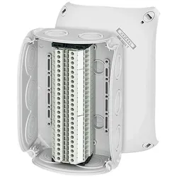 Hensel, Abzweigdose, HEN RK 1024 T Reihenklemmenkasten 1,5-4 qmm, 24 Klemmen WK, mit AuÃenbefestigung