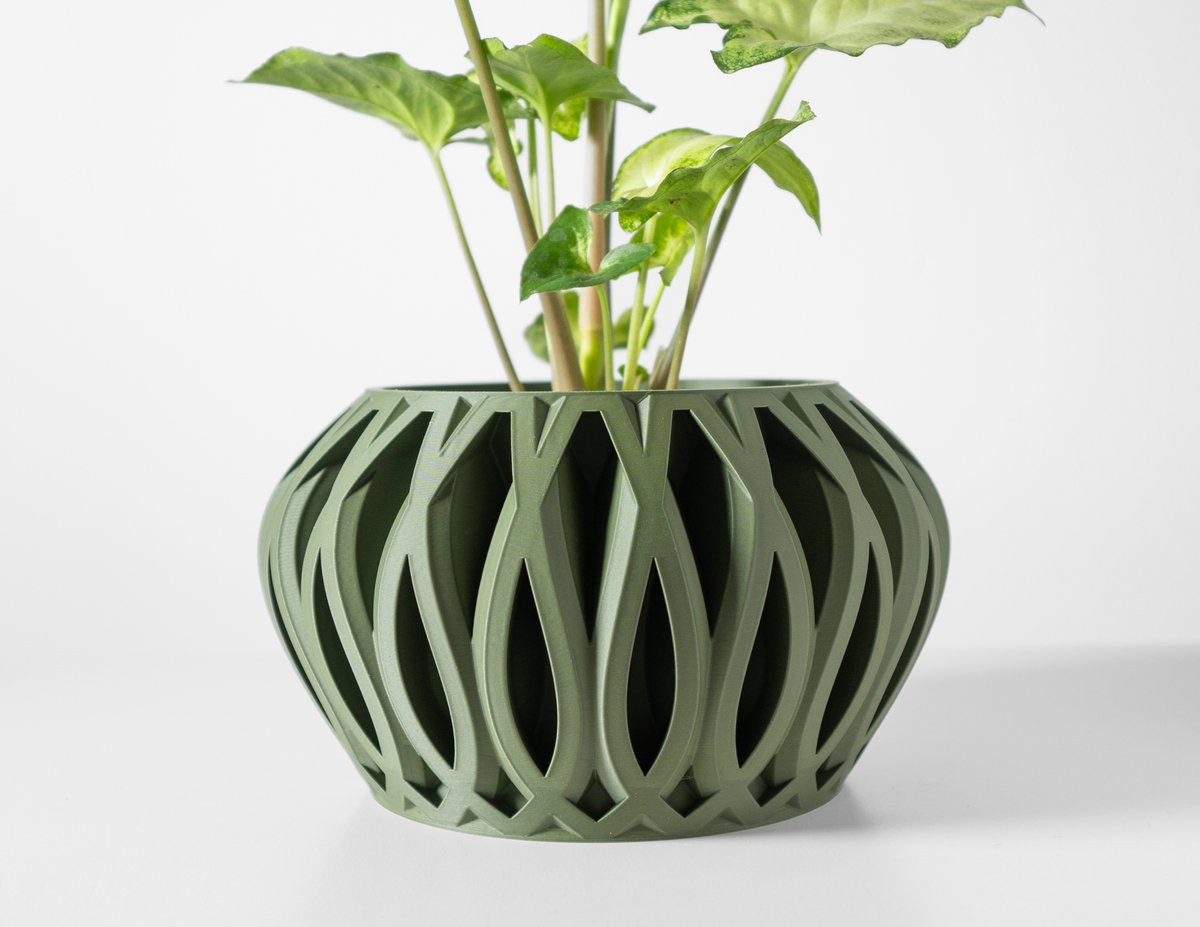 Skushy Serik Bloempot - Moderne Sculpturale Designpot voor Tafeldecoratie