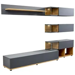 Livetastic TV-Lowboard-Kombination SILK - B/H/T ca. 240.00x150.00x40.00