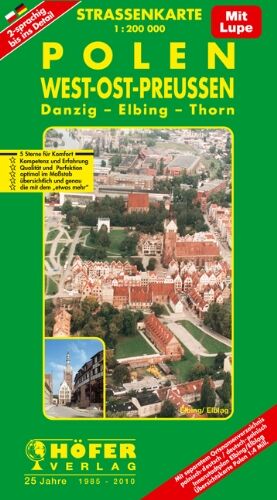 Klaus HÃ¶fer - Höfer Straßenkarten, Polen, West-Ost-Preußen: Danzig, Elbing, Thorn. Mit integrierter Lupe und separatem Ortsnamenverzeichnis und Innenstadtplan von Elbing. (PL 011) - Preis vom 30.09.2026 22:30:23 h