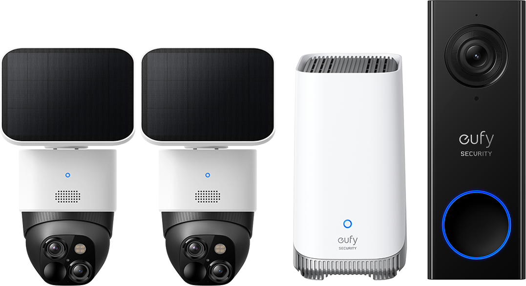SoloCam S340*2+HomeBase S380+Sonnette vidéo C30 eufy Security