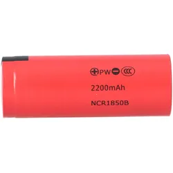 Panasonic 18500 Li-Ion Akku 2200mAh 3,6V 4,5A Flat Top ohne Schutz