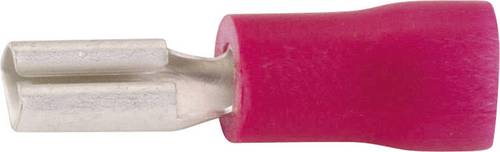 Vogt Verbindungstechnik 389808 Flachsteckhülse Steckbreite: 2.8mm Steckdicke: 0.8mm 180° Teilisoliert Gelb