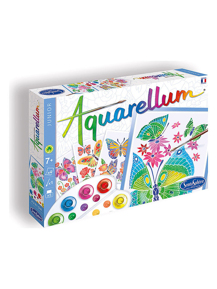 SentoSphere Aquarell-Malset "Junior Schmetterling & Blume" - ab 7 Jahren - onesize