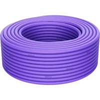 Professional Cat.6 F/UTP Verlegekabel simplex, B2ca violett, 100 Meter Rolle