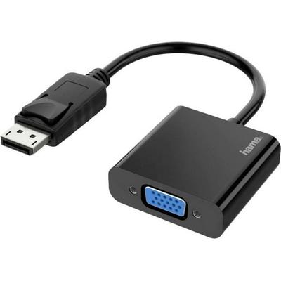 hama 00200337 Video-Adapter, DisplayPort-Stecker - VGA-Buchse, Full-HD 1080p