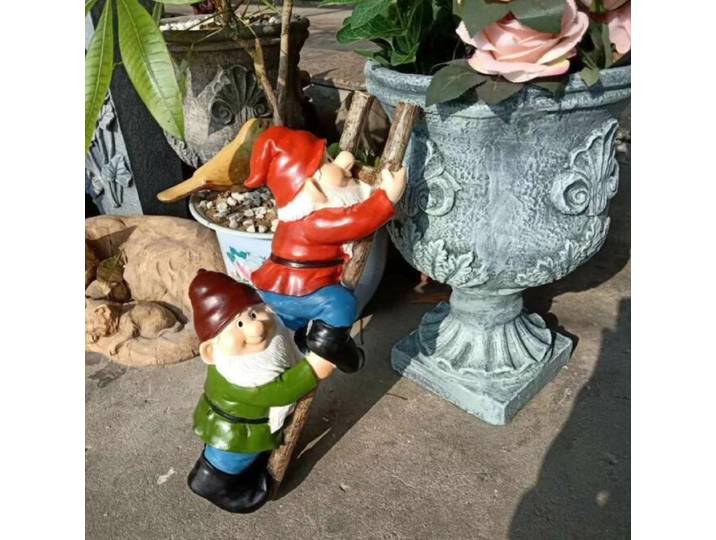 H37cm, escaliers d'escalade nains, jardin de campagne américain, pot de fleur charnu, décoration de bonsaï d'escalade, épicerie de jardinage