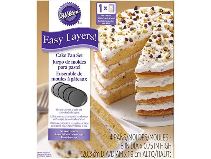 Wilton Bakvormen Easy Layers Rond 20cm set/4