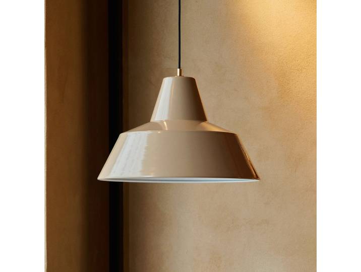 Workshop W4 Pendelleuchte, creme, Alu, E27 - Made By Hand - Esszimmer - Design - Aluminium - Einflammig