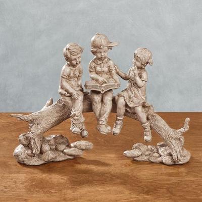 Touch of Class Summer Stories Children Figurine Beige , Beige