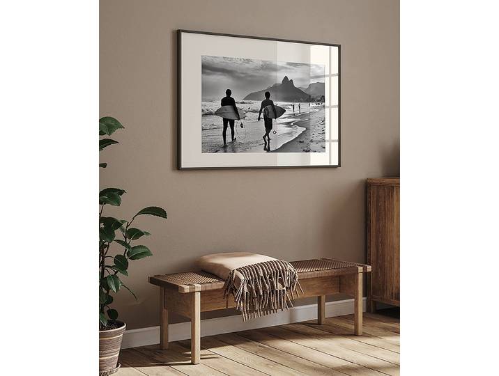 Tableau déco Gone Surfing Matériau : Matière plastique, Bois massif Surface en bois : Laqué Type de matière synthétique : Verre acrylique