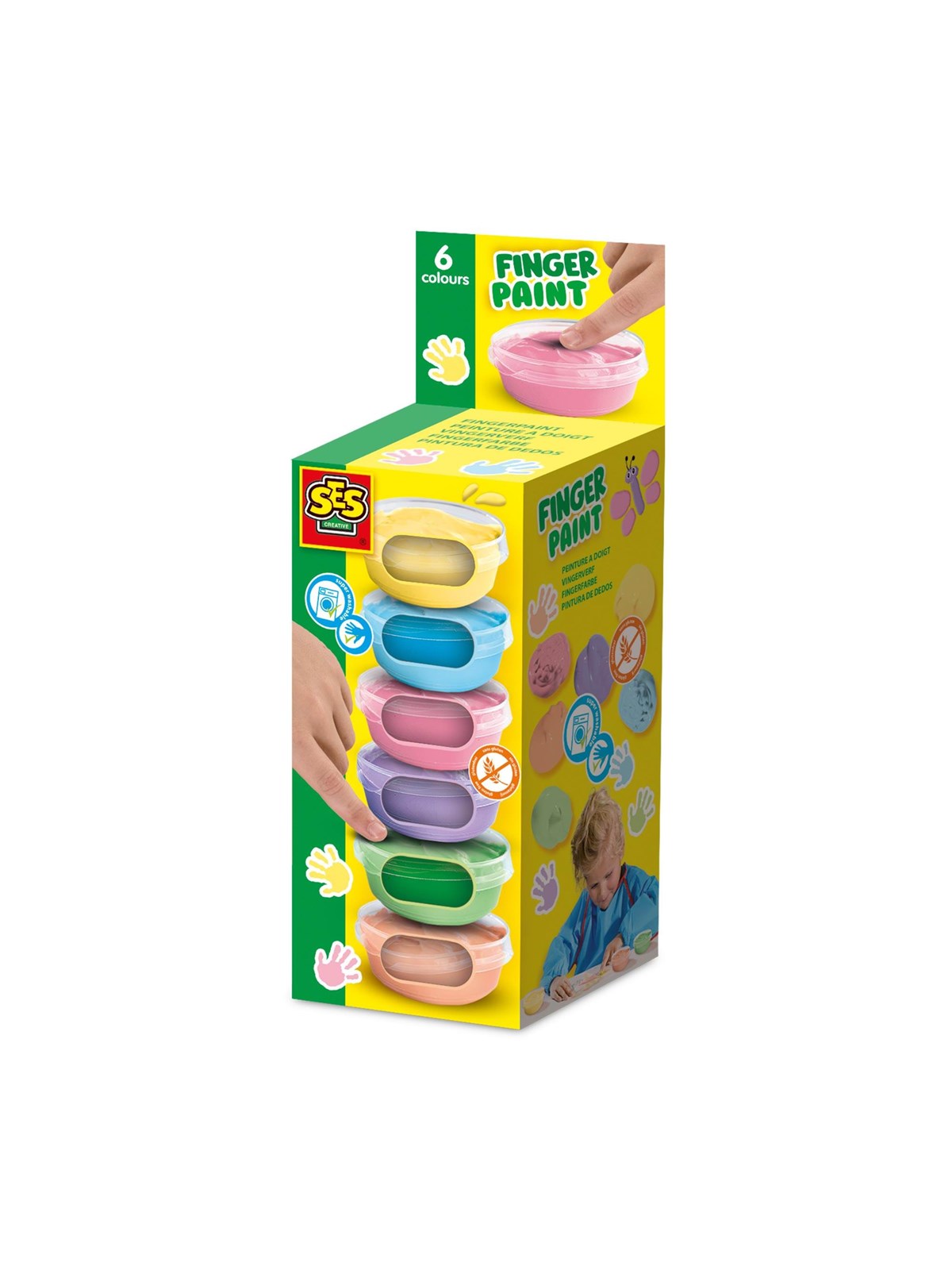 SES Creative Fingerpaint Pastel 6x45ml