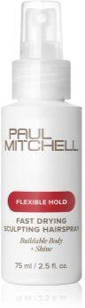 Paul Mitchell Flexible Hold Fast Drying Sculpting Hairspray laca de cabelo para volume e brilho 75 ml. Flexible Hold Fast Drying Sculpting Hairspray