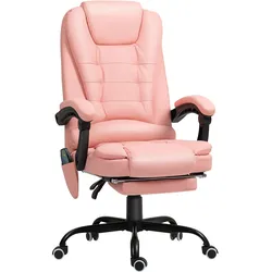 CHEFSESSEL mit 7 Punkt Massage, ergonomischer Gaming Sessel mit Liegefunktion