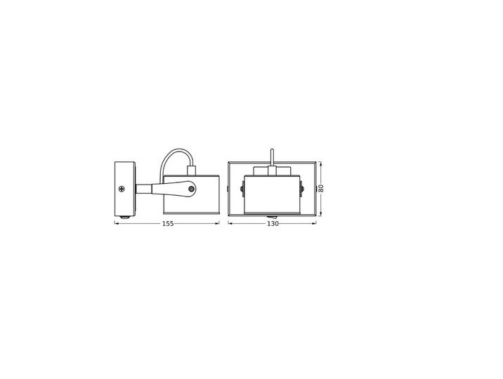 OSRAM LED-Deckenleuchte JUPITER, 1-flammig, silber, Metall JUPITER, chrom / silber, für Wohn- / Esszimmer, Metall, Modern, Wandstrahler