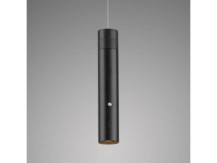 Suspension LED 4 x 4 x 60cm Noir/Noir Polycarbonate LED Module LED