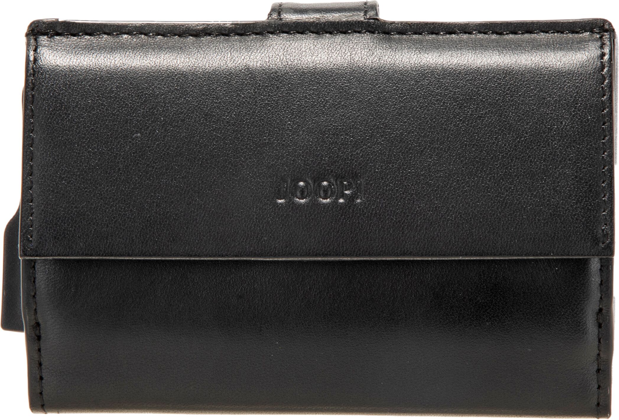Joop! Kartenetui JOOP "pero c-three e-cage sv8f", Herren, schwarz, Leder, Basic, Kleinlederwaren Kartenetui, Geldbörse Portemonnaie Damenbörse Ledergeldbörse
