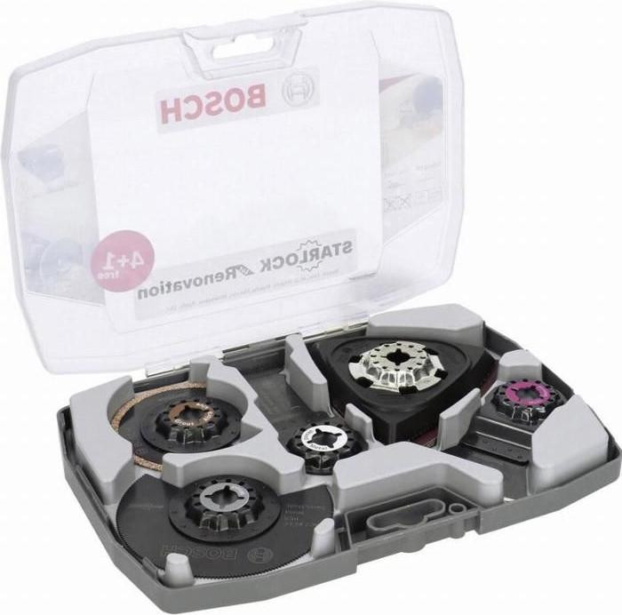 Bosch Professional Starlock gereedschapsset voor renovatiewerkzaamheden, 5-delig, inclusief schuurpapier